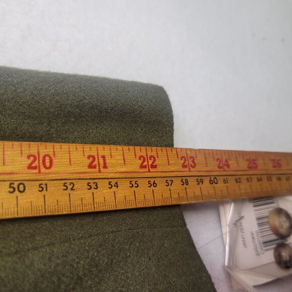 VTG Deadstock Jantzen Classics Olive Green Wool Blazer Embroidered Pocket Size 8 - Picture 10 of 12
